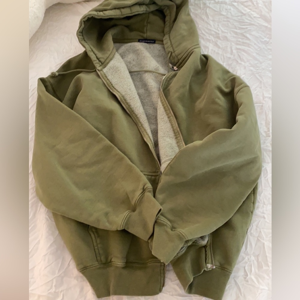 Oversized green hoodie!